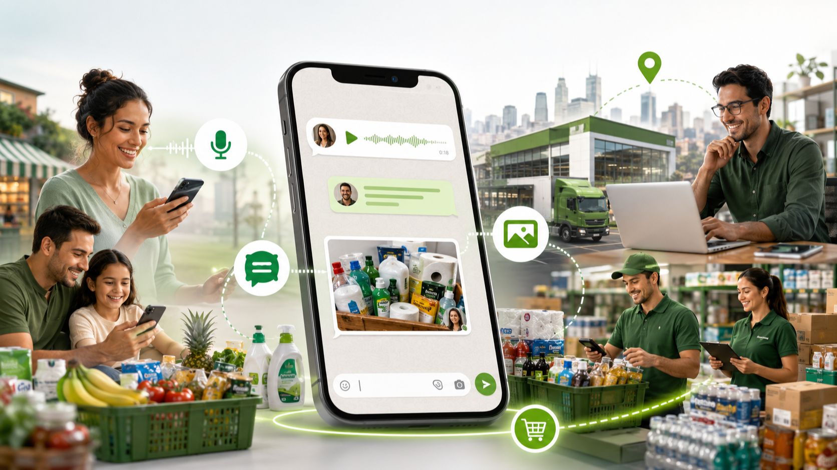 Conveniência local para o dia a dia