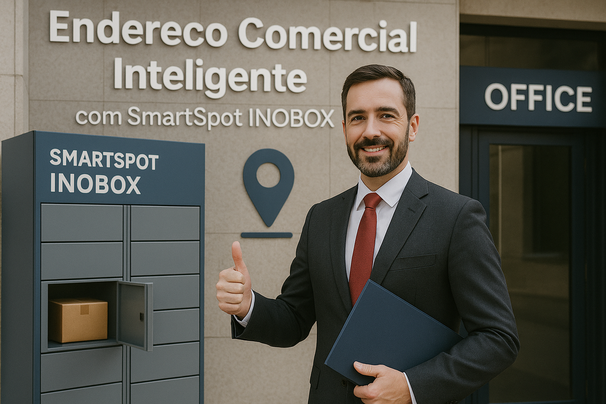 Smart locker INOBOX instalado em hub de conveniência